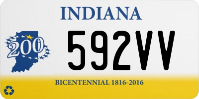 IN license plate 592VV