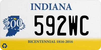 IN license plate 592WC