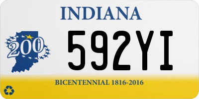 IN license plate 592YI