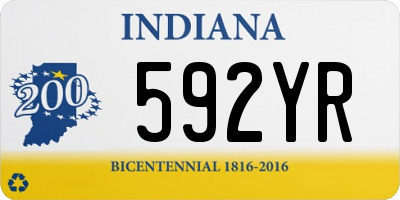 IN license plate 592YR