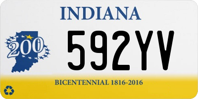 IN license plate 592YV