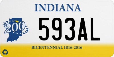IN license plate 593AL