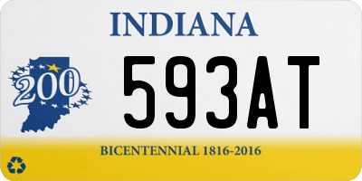 IN license plate 593AT