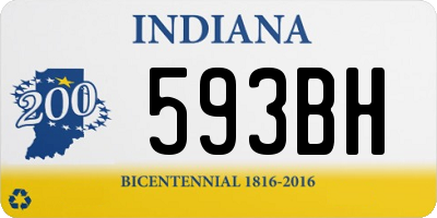 IN license plate 593BH
