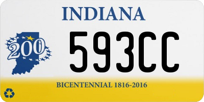 IN license plate 593CC