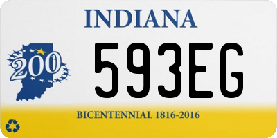 IN license plate 593EG