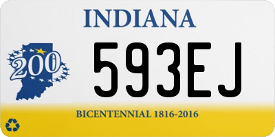 IN license plate 593EJ