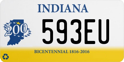 IN license plate 593EU