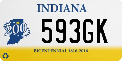 IN license plate 593GK