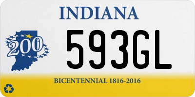 IN license plate 593GL