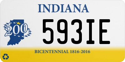 IN license plate 593IE