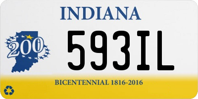 IN license plate 593IL