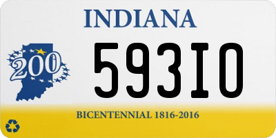 IN license plate 593IO