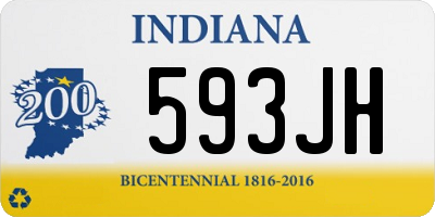 IN license plate 593JH