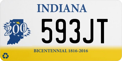 IN license plate 593JT