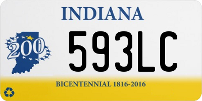 IN license plate 593LC