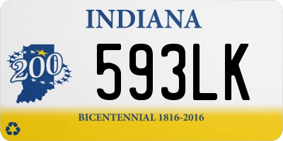 IN license plate 593LK