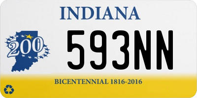 IN license plate 593NN