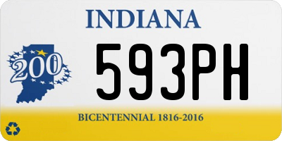 IN license plate 593PH