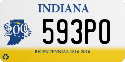 IN license plate 593PO