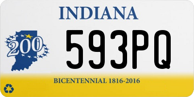 IN license plate 593PQ