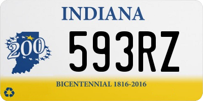 IN license plate 593RZ