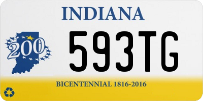 IN license plate 593TG