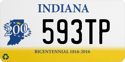 IN license plate 593TP