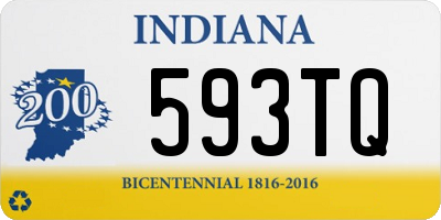 IN license plate 593TQ