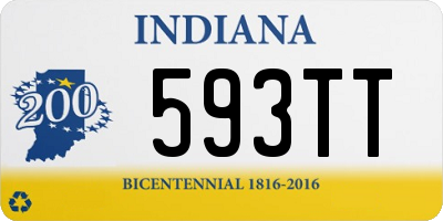 IN license plate 593TT