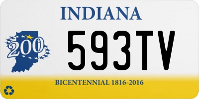 IN license plate 593TV