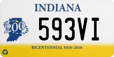 IN license plate 593VI