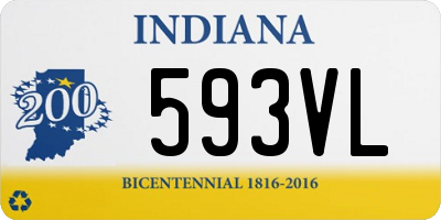 IN license plate 593VL