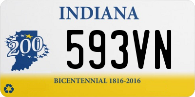 IN license plate 593VN