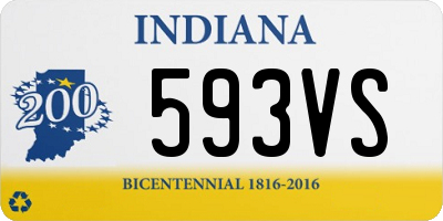 IN license plate 593VS