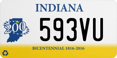 IN license plate 593VU