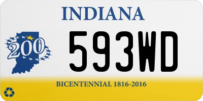 IN license plate 593WD