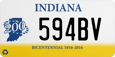 IN license plate 594BV