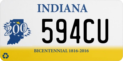 IN license plate 594CU