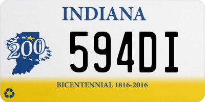 IN license plate 594DI