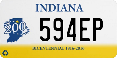 IN license plate 594EP