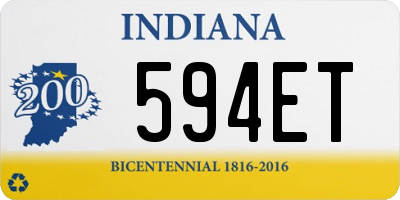 IN license plate 594ET