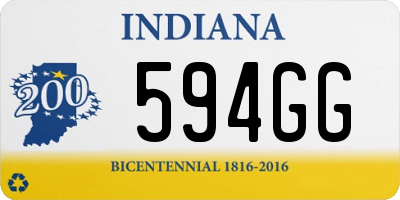 IN license plate 594GG