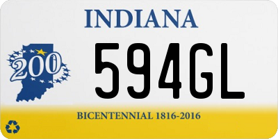 IN license plate 594GL