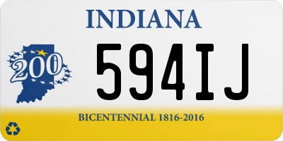 IN license plate 594IJ