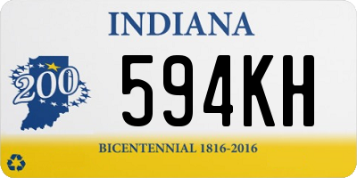 IN license plate 594KH