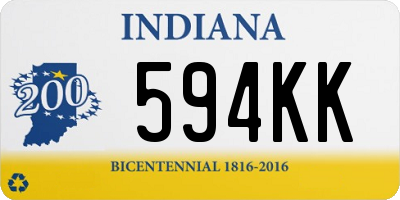 IN license plate 594KK