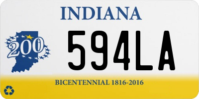 IN license plate 594LA