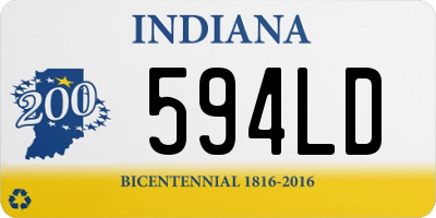 IN license plate 594LD