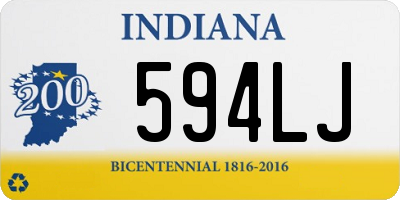 IN license plate 594LJ